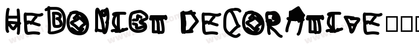 Hedonist Decorative字体转换